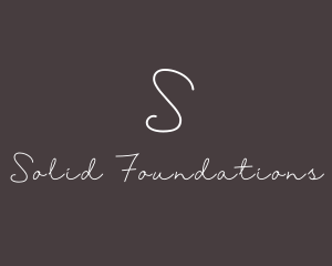 Handwritten Signature Fashion Tailoring Logo