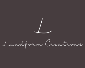 Handwritten Signature Fashion Tailoring logo design