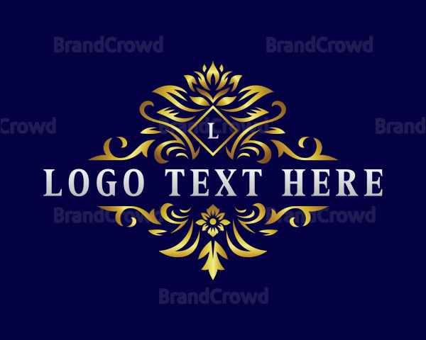 Elegant Floral Crest Logo