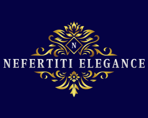 Elegant Floral Crest logo design