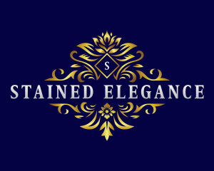 Elegant Floral Crest logo design