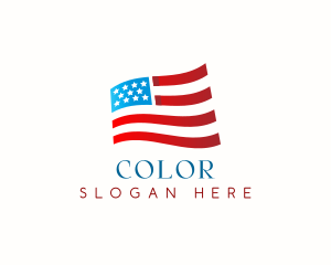 Patriotism - Patriotic American Flag logo design