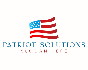 Patriot - Patriotic American Flag logo design