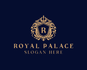 Majestic Royal Crown Shield logo design