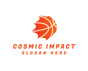 Asteroid - Basketball Meteor Sport logo design