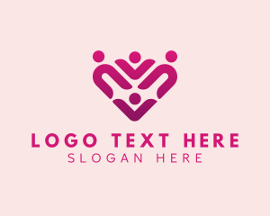 Love - Family Heart Community logo design
