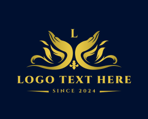 Luxury - Premium Zen Therapy Hands logo design
