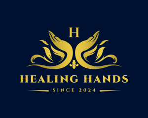 Premium Zen Therapy Hands  logo design