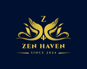 Premium Zen Therapy Hands  logo design