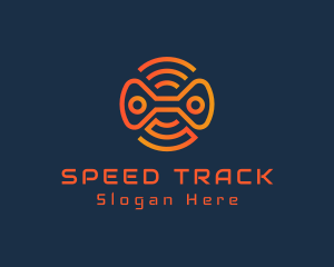 Modern Gaming Wifi Signal Logo