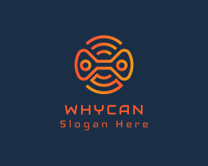 Modern Gaming Wifi Signal Logo