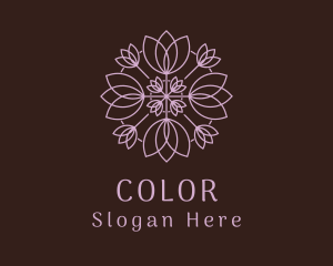 Yoga - Floral Leaf Spa logo design