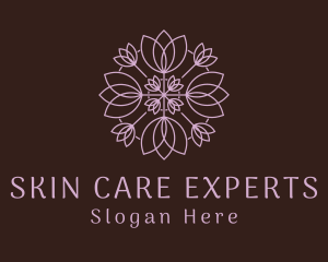 Floral Leaf Spa logo design