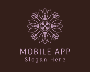 Yoga - Floral Leaf Spa logo design