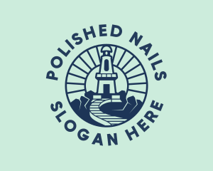 Nostalgic Lighthouse Pathway logo design