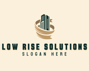High Rise Building Realty logo design
