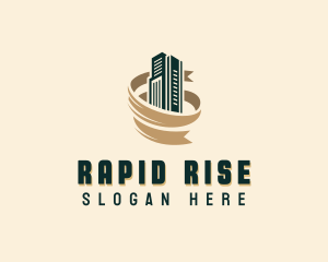 High Rise Building Realty logo design