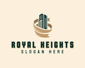 High Rise Building Realty logo design