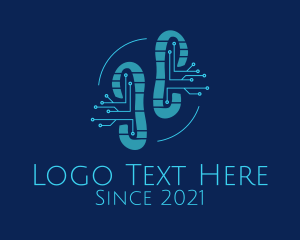 Networking - Digital Tech Shoe logo design