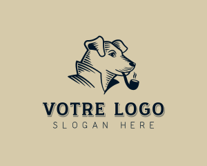 Smoking Dog Investigator Logo