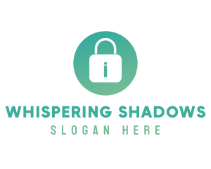 Secret - Green Padlock App logo design