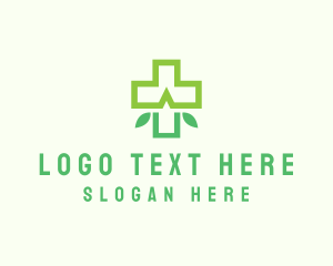 Cross - Herbal Medicine Cross logo design