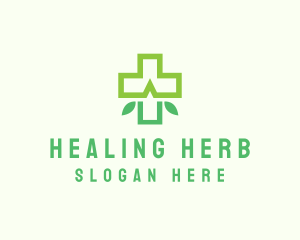 Herbal Medicine Cross  logo design