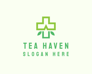 Herbal Medicine Cross  logo design