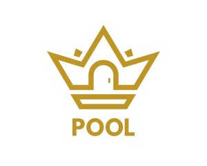 Gold House Crown logo design