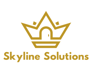 Gold House Crown logo design