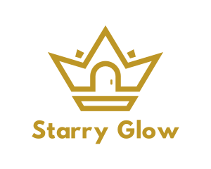 Gold House Crown logo design