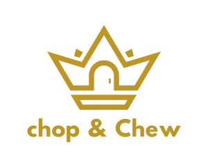 Gold House Crown logo design