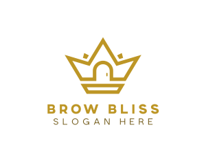 Gold House Crown logo design