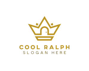 Gold House Crown logo design