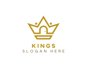 Gold House Crown logo design