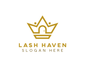 Gold House Crown logo design