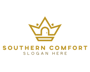 Gold House Crown logo design