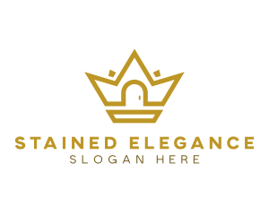 Gold House Crown logo design