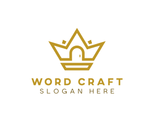 Gold House Crown logo design