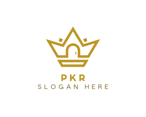 Gold House Crown logo design