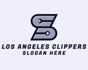 Wrench Tool Letter S Logo