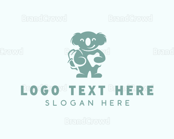 Koala Dental Tooth Logo