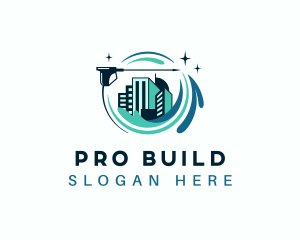 Building Pressure Washing logo design