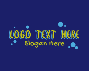 Text - Graffiti Paint Splatter Text logo design