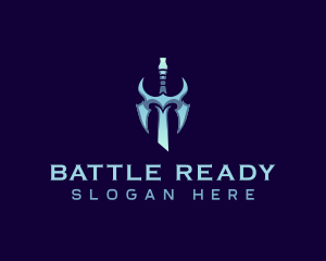 Blade Sword Weapon logo design