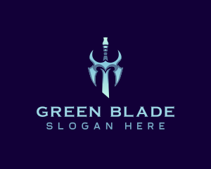 Blade Sword Weapon logo design