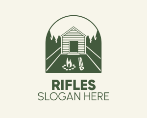 Campfire Log Cabin Logo