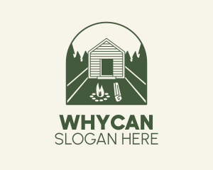 Campfire Log Cabin Logo