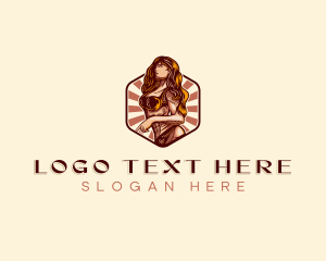 Health - Sexy Lingerie Woman logo design