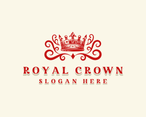 King - Ornamental King Crown logo design